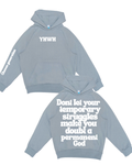 Dove grey YHWH hoodie