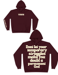 Burgundy hoodie